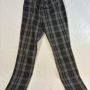 Worthington Women’s Size 6 Black and Gray Checkered Pants